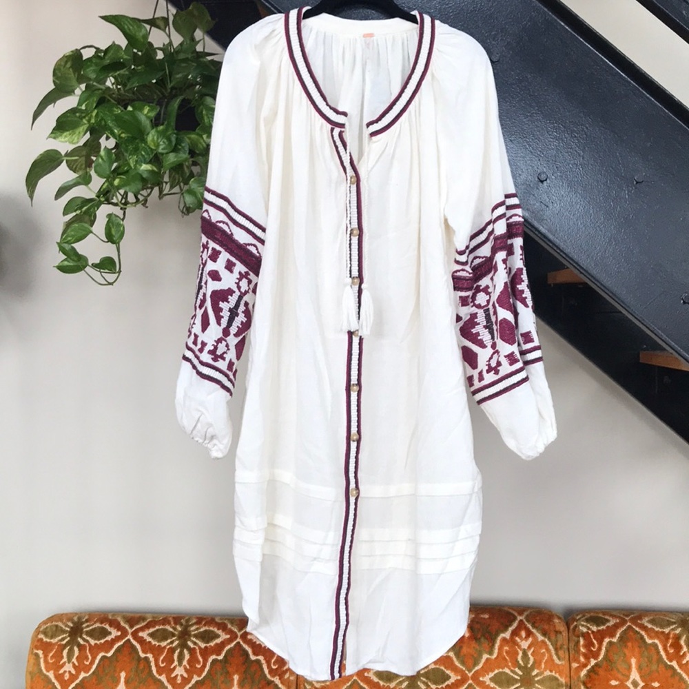 Free People beige boho dress
